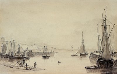 Folkestonen satama ja merenkulku, Shakespeares Cliff in the Distance, 1800-luku tekijältä John Carpenter