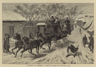 Rekiä Quebecissä, Four-in-Hand Citadel Hillillä tekijältä John Charles Dollman