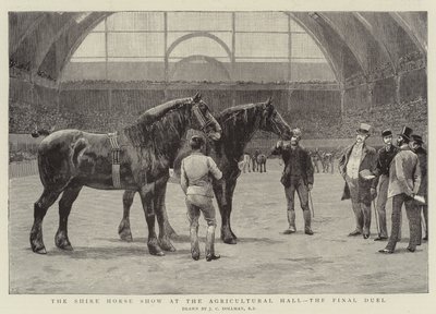 Shire Horse Show maataloushallissa, viimeinen kaksintaistelu tekijältä John Charles Dollman