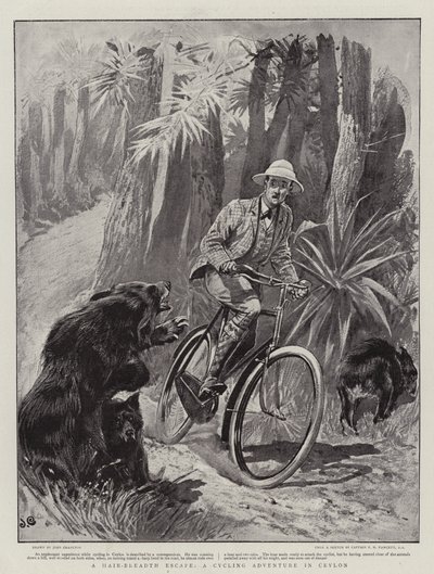 Isang Hair-Breadth Escape, isang Cycling Adventure sa Ceylon finn tekijältä John Charlton
