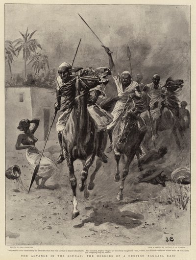 Eteneminen Soudanissa, Dervish Baggara -hyökkäyksen kauhut tekijältä John Charlton