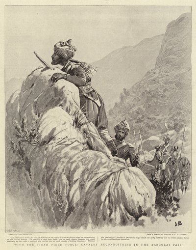 Tirah Field Force, ratsuväki tiedustella Bargolai Passissa tekijältä John Charlton