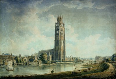 Boston Stump: näkymä lounaaseen tekijältä John Chessell Buckler