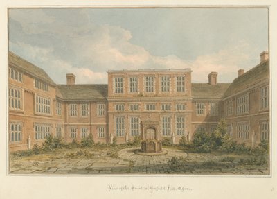 Essex - Gosfield Hall - Tuomioistuin tekijältä John Chessell Buckler