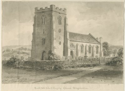 Kingsley Church: seepiapiirros, 1841 tekijältä John Chessell Buckler