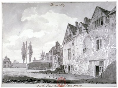Bermondsey Housen pohjoisrintama, Lontoo, 1816 tekijältä John Chessell Buckler