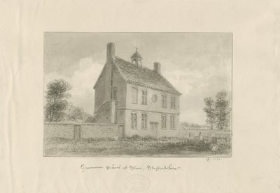 Stone - Grammar School: seepiapiirustus tekijältä John Chessell Buckler