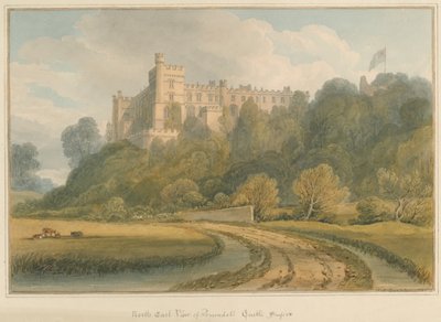 Sussex - Arundelin linna, 1825 tekijältä John Chessell Buckler