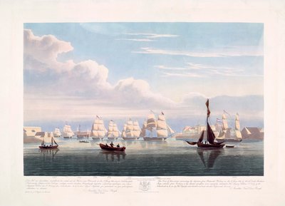 Hollantilaiset kauppa-alukset lähtevät Portsmouthista 2. kesäkuuta tekijältä John Christian (after) Schetky