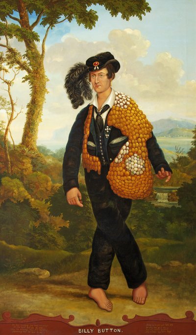 Muotokuva Billy Buttonista, laulavasta Minstrelistä, n. 1830 (öljy kankaalle) tekijältä John Church Dempsey