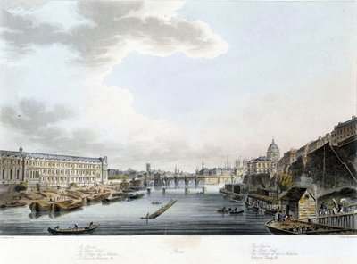 Paris: Pont Neuf - kirjoittanut J.C Mats tekijältä John Claude Nattes
