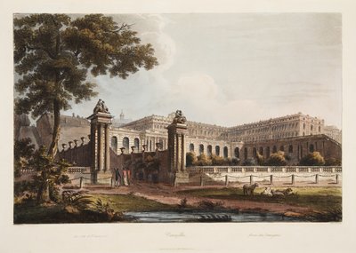 Versailles Orangeriesta, kuvitus Versaillesista, Pariisista ja Saint Denis