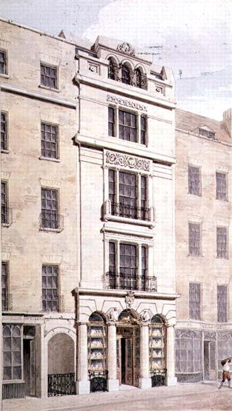 Rundell, Bridge and Rundell, 32 Ludgate Hill, 1826 (wc paperille). tekijältä John Clement Meade