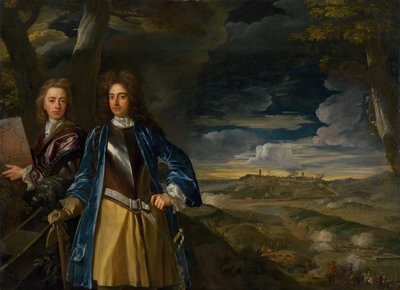 Michael Richards 1673-1721 ja John Richards 1669-1709 Belgradin piirityksessä 1690, 1700. tekijältä John Closterman