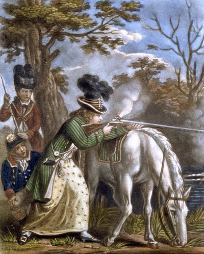 "The Ladies Shooting Poney" tekijältä John Collet