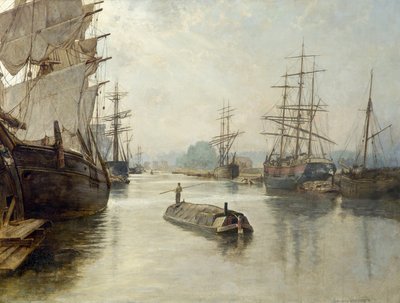 Gloucester Docks, ennen vuotta 1922 tekijältä John Collier