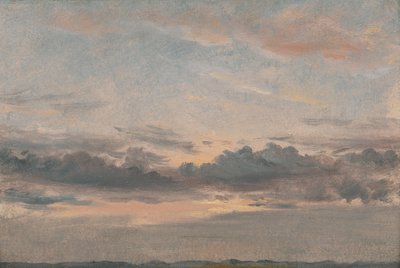 A Cloud Study, auringonlasku, n. 1821. tekijältä John Constable