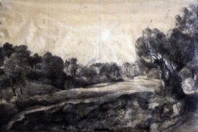 A Dell, n. 1805 (musta liitu kiillotuspaperilla) tekijältä John Constable