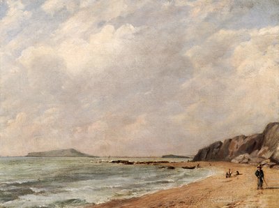 Näkymä Osmington Baylle, Dorset, näkymä kohti Portland Islandia tekijältä John Constable