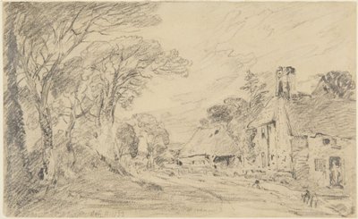 Maalaistalo ja puita tekijältä John Constable