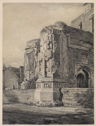East Bergholt Church, lounaasta, n. 1815-17 tekijältä John Constable