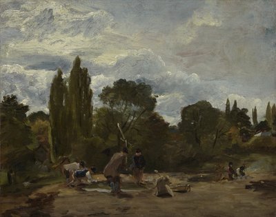 Flailing Nauriin päät, East Bergholt, n.1812-15 tekijältä John Constable