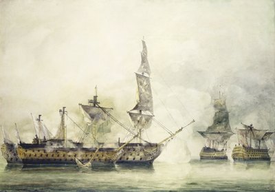 H.M.S. Victory Trafalgarin taistelussa 1805, tekijältä John Constable