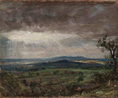 Hampstead Heath, Katse kohti Harrowa, n. 1821 tekijältä John Constable