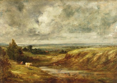Hampstead Heath, n. 1825–1830 tekijältä John Constable