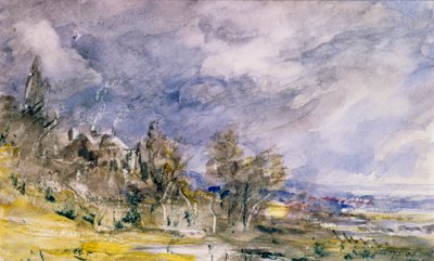 Hampstead Heath Well Walkin läheisyydestä, 1834 tekijältä John Constable