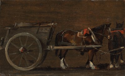 Hevonen ja kärryt, n. 1814. tekijältä John Constable