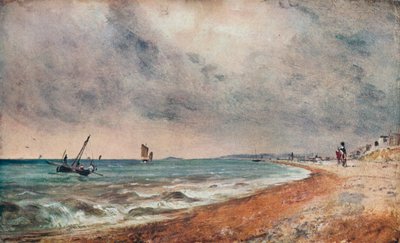 Hove Beach kalastusveneineen, c1824 tekijältä John Constable