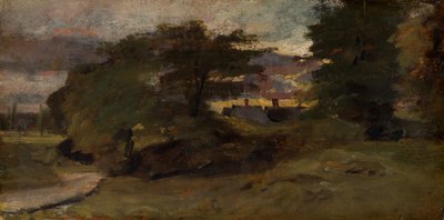 Maisema ja mökit tekijältä John Constable