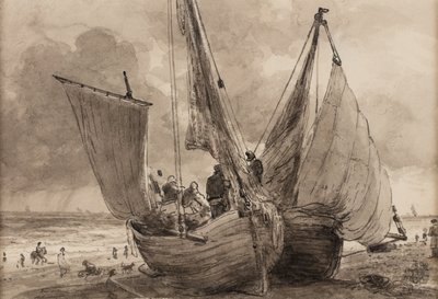 Lugger ja Hog boat, Brighton tekijältä John Constable