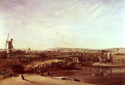 Mistley, Valley of the Stour (öljy kankaalle) tekijältä John Constable