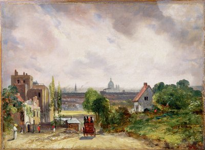 Sir Richard Steelen mökki, Hampstead, n. 1832 tekijältä John Constable