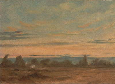 Kesä - Iltamaisema, n. 1825. tekijältä John Constable
