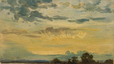 Kesäinen auringonlasku, 1800-luvun alku tekijältä John Constable