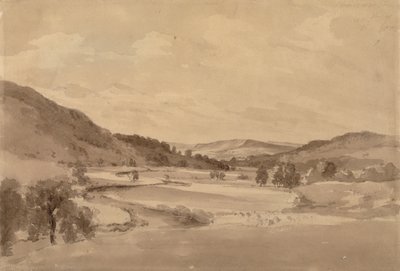 Derwent Valley Chatsworthin kanssa kaukana tekijältä John Constable