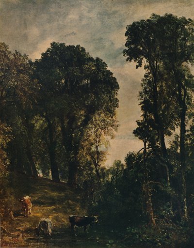 Puut lähellä Hampsteadin kirkkoa, 1829, c1915 tekijältä John Constable