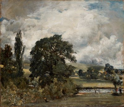 Water Meadows lähellä Salisburyä, 1820-1829 tekijältä John Constable