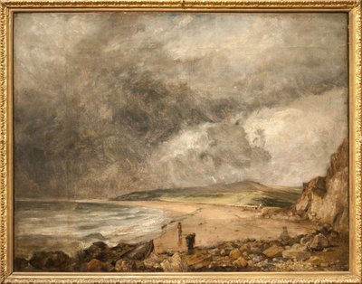 Weymouth Bay lähestyy myrskyä (öljy kankaalle) tekijältä John Constable