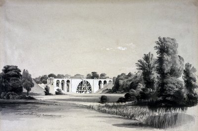 Sowen maasilta, lähellä Binleyä, 2. heinäkuuta 1837 (kynä ja muste ja pesu paperille) tekijältä John Cooke Bourne