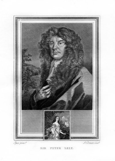 Sir Peter Lely, hollantilaissyntyinen englantilainen barokin aikakauden taidemaalari, 1825. tekijältä John Corner