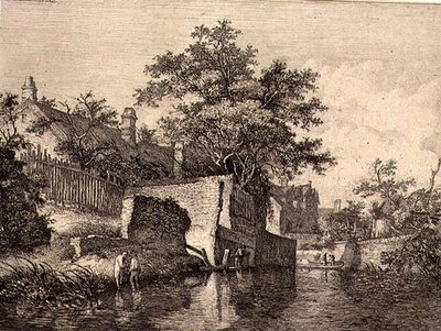 Front of The New Mills, pubi. J. & W. Freeman vuonna 1821 tekijältä John Crome