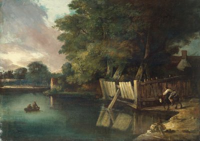 Kastelupaikka, Heigham (öljy kankaalle) tekijältä John Crome