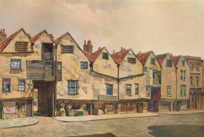 Ancient Tenements in Bermondsey Street, Bermondsey, Lontoo, 1886 1926. tekijältä John Crowther