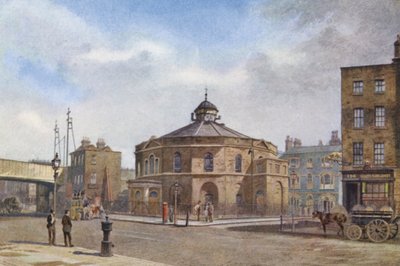 Kadonnut Lontoo: The Surrey Chapel, Blackfriars Road (värilitro). tekijältä John Crowther