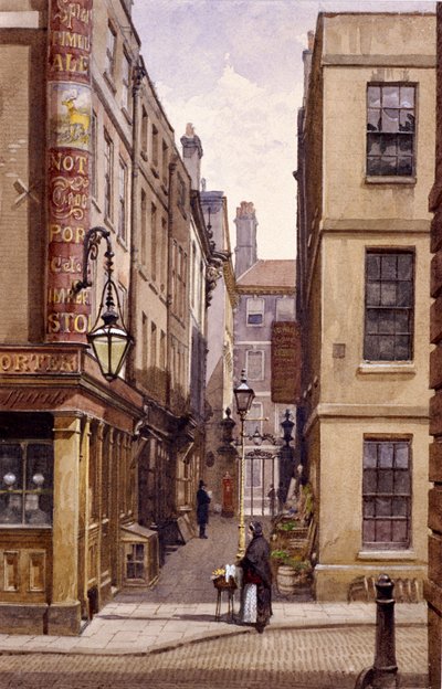 Stag Public House, Devereux Court, Lontoo, 1887 tekijältä John Crowther