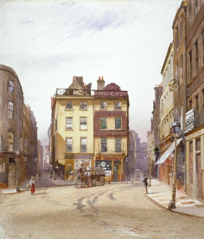 Wych Street ja Holywell Street, Westminster, Lontoo, 1881 tekijältä John Crowther